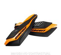 Paramanos Circuit Dakar Carbon-Arancio Con Kit Di Montaggio Incluso Per Moto