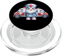 Paramedic Gnome For Women Men With Ambulance For Nurse Life PopSockets PopGrip per MagSafe