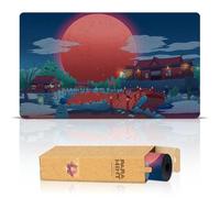 Paramint Blood Moon Shinto Anime (Bordi cuciti) - Tappetino da Gioco MTG - Compatibile con Tappetino da Gioco Magic The Gathering - Gioca a MTG, YuGiOh, TCG - Disegni Originali