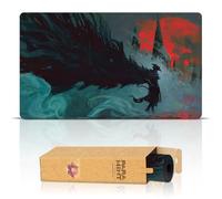 Paramint The Raven's Nightmare (Bordi cuciti) - Tappetino da Gioco Bloodborne - Compatibile con Magic The Gathering - Gioca a MTG, YuGiOh, TCG - Disegni Originali