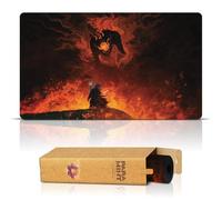 Paramint The Shadow And The Flame (Bordi cuciti) - Tappetino da Gioco Il Signore degli Anelli - Compatibile con Magic The Gathering - Gioca a MTG, YuGiOh, TCG - Disegni Originali