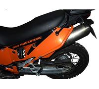Paramotore HEED compatibile con 950/990 Adventure (2002-2012) - posteriore, arancione