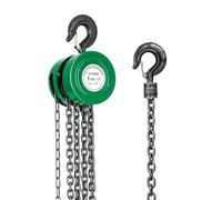 Paranco a Catena Manuale con Gancio Robusto STANEW, Altezza di Sollevamento 6,0 m, Verde,Doppia Catena di Carico,G80,Gancio di Sollevamento con Sicurezza (1 tonnellata 6,0 m)