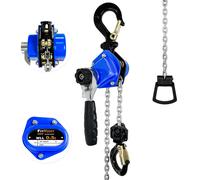Paranco a catena mini FITHOIST da 1/2 tonnellata, capacit 1100 libbre, sollevamento 5 piedi, paranco a catena manuale a leva, catena in lega di