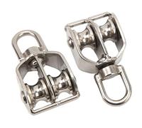 Paranco a Doppia Puleggia M15, Girevole a 360 Gradi Risparmio di Manodopera Versatile Doppio Paranco a Puleggia per Impieghi Gravosi per Interni Ed Esterni