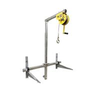 Paranco a Leva Elettrico Macchina per il condizionamento dell'assemblaggio dell'argano manuale con staffa per gru pieghevole per aria condizionata da 10/25 m(Folding side 25M)