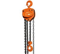 Paranco argano sollevatore manuale a catena portata 3000 kg t 3 metri verricello