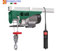 Paranco Elettrico a Fune Elevatore Montacarichi 200-400Kg Supporto a Bandiera