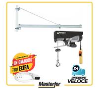 Paranco elettrico con BANDIERA A BRACCIO INCLUSA elevatore montacarichi 600kg