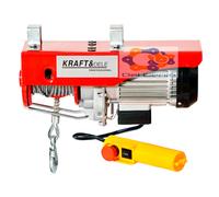 Paranco elettrico verricello montacarichi a fune Kraft&Dele 400/800 KG SOLLEVA