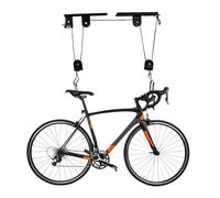Paranco for bici adatto for il montaggio a soffitto del garage, sistema di carrucole for riporre le bici con puleggia a gancio