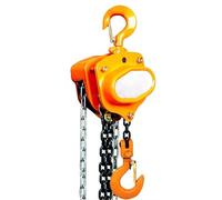 Paranco manuale a catena per sollevamento pesante, catena zincata e ganci, ideale per garage, officina, edilizia e applicazioni industriali