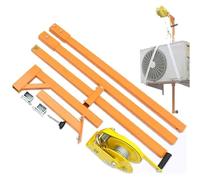 Paranco per condizionatore d'Aria, con verricello Manuale, Set Completo per smontaggio e Sollevamento (capacità 300 kg, Altezza di Sollevamento 25 m),001,3ph 330LB 15m
