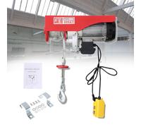 Paranco telecomandato, paranco elettrico con telecomando a filo e imbracature singole/doppie, verricello elettrico, paranco elettrico 230V - motore in rame puro e ventola a grandezza naturale e set