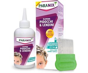 Paranix Trattamento Shampoo Anti-Pidocchi con Pettine, 200 ml