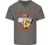 Paranormal Activity Investigatore Ghosts Spiriti Uomo Scollo A V Cotone T-Shirt