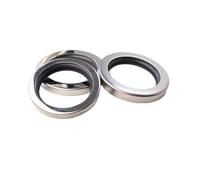 Paraolio a doppio labbro, 1PC Doppio Labbro Diametro Interno 52mm Paraolio In Acciaio Inox, Guarnizione 'albero Asta di Vite Utilizzando for la Pompa A Vuoto paraolio motore(52 * 75 * 8 mm)