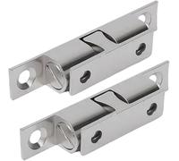 Paraolio a doppio labbro, Chiusura for porta, 10 pezzi 40mm, 50mm, 60mm Molla con chiusura a doppia sfera, Armadio for mobili Tensione regolabile Fibbia in ottone(Silver-50mm)