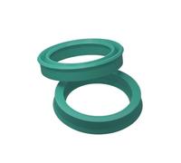 Paraolio a labbro per stelo di pistone radiale idraulico in poliuretano verde, Diametro interno 38mm Diametro esterno 50mm Spessore 6mm, 5 pezzi