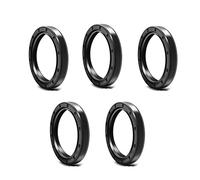 Paraolio a scheletro, 5pcs NBR TC Double Lip Seals With Spring, Metal Skeleton, Nitrile Rubber Coating, Inner Diameter 17mm 18mm gasket lip(17X27X5 (5Pcs))