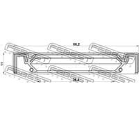 Paraolio albero cambio 95IBS-38581111L FEBEST per NISSAN SUZUKI JEEP TOYOTA