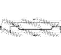 Paraolio albero cambio 95PES-44671016C FEBEST per MINI FORD BMW LAND ROVER