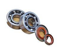 Paraolio Albero Gomiti Set di cuscinetti a sfere e paraoli per albero motore MS661 adatti per motoseghe Stihl MS661 MS661C. Paraolio Doppio Labbro(Bearings and seals)