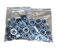 Paraolio Albero Gomiti Set di cuscinetti a sfere e paraolio per albero motore adatti per accessori per motoseghe Husqvarna 135 140 435 435E 440 440E Paraolio Doppio Labbro(25sets bearing)