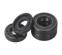 Paraolio con scheletro in gomma nitrilica, guarnizione a labbro con filettatura esterna TG4,Diametro interno 21mm Diametro esterno 31mm Spessore 7mm, 10 pezzi, Nero, 21x31x7mm