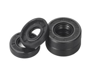 Paraolio con scheletro in gomma nitrilica, guarnizione a labbro con filettatura esterna TG4,Diametro interno 31mm Diametro esterno 45mm Spessore 8mm, 10 pezzi, Nero, 31x45x8mm