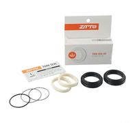 Paraolio forcella anteriore 30-40 mm per Fox per Rockshox per Manitou per Suntour componenti di sospensione bicicletta, gomma + lega di alluminio + spugna, nero (35 x 45 mm)