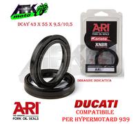 Paraolio Forcella DC4Y 43x55x9,5/10,5 mm per Ducati Hypermotard 939 2016 al 2017