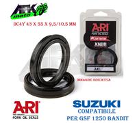 Paraolio Forcella DC4Y 43x55x9,5/10,5 mm per Suzuki GSF 1250 Bandit 2007 al 2011