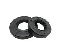 Paraolio in gomma nitrilica con scheletro, guarnizione a doppio labbro TG4, diametro interno 50mm diametro esterno 60mm spessore 7mm, 2 pezzi, Nero, 50x60x7mm