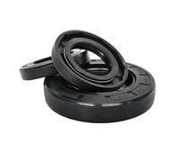 Paraolio in gomma nitrilica con scheletro, guarnizione a doppio labbro TG4, diametro interno 53mm diametro esterno 63mm spessore 7mm, 2 pezzi, Nero, 53x63x7mm