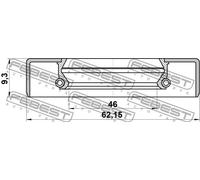 Paraolio mozzo 95GDY-48620909X FEBEST per RENAULT SUZUKI DACIA MAZDA