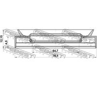 Paraolio mozzo 95PDS-56760412X FEBEST per NISSAN INFINITI