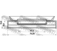 Paraolio mozzo 95TBS-49700917X FEBEST per SUZUKI VITARA X-90 GRAND VITARA I