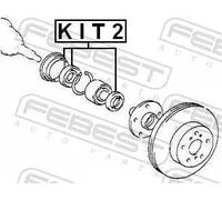 Paraolio mozzo KIT2 FEBEST per TOYOTA CELICA Coupé CELICA Cabriolet CARINA E VI