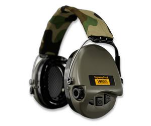 Paraorecchi Sordin Supreme Pro-X LED, Hear2, Camo band, GEL, verde