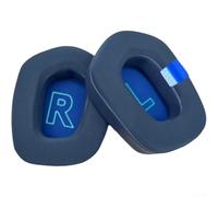 Paraorecchie in morbido gel di raffreddamento per cuffie Logitech G733 G335, cuscinetti traspiranti a quadri, ricambio leggero per gaming, confezione da 2 pezzi, grigio (blu)