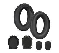 Paraorecchie in pelle proteica per cuffie aeronautiche A10 morbide spugne auricolari coperture per auricolari cuscinetti auricolari con microfono forma proteica in pelle cuscinetti per orecchie