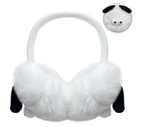 Paraorecchie Invernali Donna, Coniglio Plush Earmuffs, Morbidi Pieghevoli Scaldini per Orecchie, Bici, Accessori Esterno, Para Orecchie (A-Bianco)