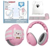 Paraorecchie per bambini, 2 in 1, protezione dal rumore 24 dB, protezione dal rumore per bambini, con fascia regolabile, protezione dell'udito per bambini fino a 36 mesi, ergonomica, leggera e Bpa