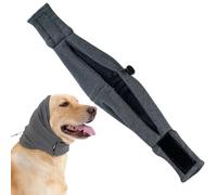 Paraorecchie per cani, Paraorecchie Cocker, Paraorecchie Cane per la Protezione dal Rumore, Scaldacollo per Cane, Copricollo e Orecchie per Cani, Protezione dal Rumore per Cani Gatti per Ansia, grigio