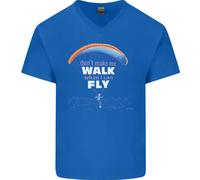 Parapendio Dont Make Me Passeggiata When Can Fly Uomo Scollo A V Cotone T-Shirt