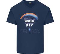 Parapendio Don'T Make Me Passeggiata When Can Fly Uomo V-Neck T-Shirt