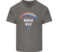 Parapendio Don'T Make Me Passeggiata When Can Fly Uomo V-Neck T-Shirt