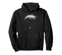 Parapendio Fly to The Moon Night Sky Design Felpa con Cappuccio
