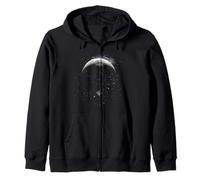 Parapendio Fly to The Moon Night Sky Design Felpa con Cappuccio